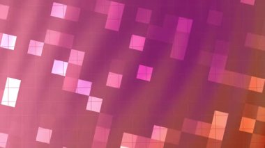 Twirls Blink Square soyut animasyon arkaplanı renkli geometrik şekiller ve ızgara desen tasarımı, Video Stok telif hakkı.