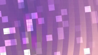 Soyut Twirls Blink Square, soyut mor ve pembe arkaplan hareketli kareler ve ince bir ızgara tasarımı kusursuz döngü, Video Stok telif hakkı.