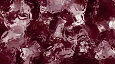 Soyut Plastik Su, Maroon ve White soyut Arkaplan ve Organik Akan Sıvı Hareketi 4K, Video Stoku krallığı.