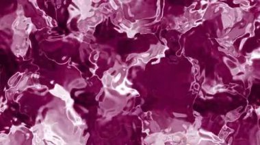 Soyut Plastik Su B, soyut kıvrımlı sıvı arka plan, eflatun ve beyaz renklerde dikişsiz döngü, telif hakkı olmayan stoklar..