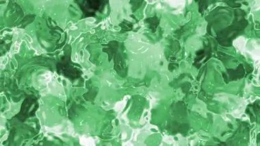 Plastik Su A, Akan dalgalarla soyut yeşil sıvı doku büyüleyici ve dinamik bir arkaplan, Stock telif hakkı olmayan video.