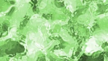 Soyut Plastik Su A, yeşil sıvı soyut arkaplan akışkan ve yansıtıcı yüzey hareketi bir döngü içinde, Video Stok telif hakkı.
