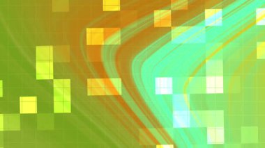 Twirl Blink Square soyut akış arkaplanı şebeke ve mozaik kare elemanları, dinamik hareket döngüsü, telif hakkı olmayan hisse senedi.