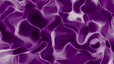 Soyut Plastik, Soyut Mor Sıvı Madde ile Beyaz Taslaklar Kusursuz Bir Döngü içinde, Telif Belgesi Klibi.