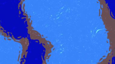 Sıvı Su B, mavi, kahverengi ve açık yeşil tonlarda soyut sıvı hareket arka planı, pürüzsüz döngü, Stock telif hakkı olmayan video.