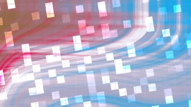 Twirl Blink Square soyut akış arkaplanı, kareler ve yaratıcı tasarımlar için dinamik renkli çizgiler, hisse senedi telif hakkı olmayan video.