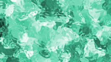 Soyut Plastik Su B, soyut turkuaz sıvı su yüzeyi, pürüzsüz bir döngü içinde parıldayan yansımaları olan, Video Stok kraliyet ailesi..