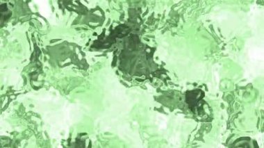 Soyut Plastik Su A, soyut yeşil akışkan sıvı ya da akışkan arka plan, dalgalanan ve parlayan efektler, Video Stoku krallığı.