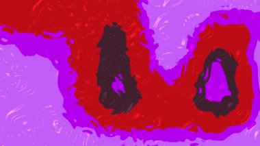Sıvı Su C, kırmızı, mor ve siyah hareketli sıvı şekilli soyut renkli animasyon arkaplanı, telif hakkı serbest.