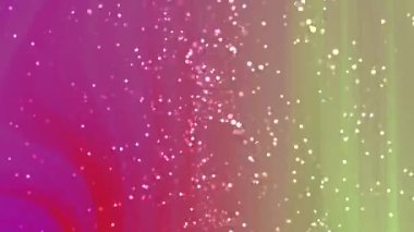 Soyut Twirl Partikülleri, soyut animasyon arkaplanı, renkli gradyan ve ışıldayan parçacıklar yukarı doğru yüzüyor, Video Stok telif hakkı.