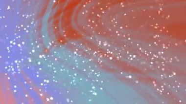 Sanatsal tasarımlar için ışıltılı bokeh efektli kıvrımlı renklerin soyut girdap parçacıkları, Stock telif hakkı olmayan video.