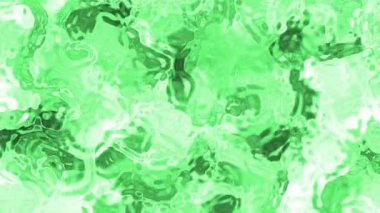 Soyut Plastik Su, soyut yeşil sıvı akış animasyon arka planı dalgalı ve dalgalı organik şekiller, Video Stok krallığı.