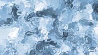 Soyut Plastik Su A, soyut mavi su yüzeyi ışık yansımaları, kusursuz döngü arka plan animasyonu, Video Stoku krallığı.