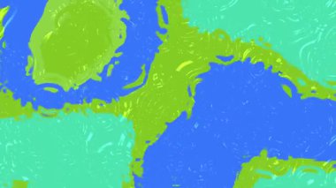 Sıvı Su C, yeşil, mavi ve turkuaz renkli animasyon sıvı arka plan, Stock telif hakkı olmayan video.