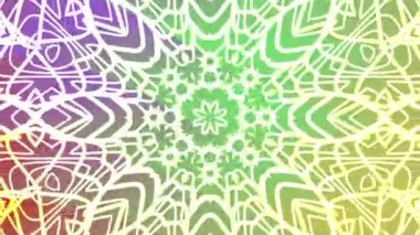 Soyut Dönen Kaleydoskop A, parlayan çizgi ve şekillerin büyüleyici soyut animasyonu canlı renkli bir arka plan, kraliyet özgürlüğüne sahip.