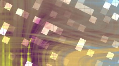 Twirl Blink Square, geometrik şekilli soyut animasyon arka plan ve yaratıcı tasarımlar için akışkan hareket, borsa telif hakkı olmayan video.