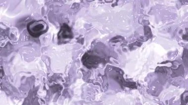 Soyut Plastik Su A, soyut sıvı yüzey mor renklerin tonlarında parlak yansımalar, Video Stok krallığı.