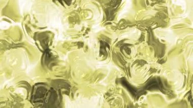 Soyut Plastik Su A, Soyut Altın Sıvı Animasyon Girdap Kalıpları ve Parlayan Işık Efektleri Arkaplanı, Video Stoku Krallığı.