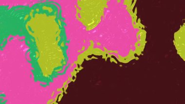 Sıvı Su C, Soyut canlandırılmış sıvı arkaplan, canlı renkler bir döngüde akıyor ve şekil değiştiriyor, Stock telif hakkı olmayan video.