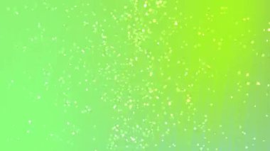 Soyut Dönen Parçacıklar, parlak parçacıklar ve yaratıcı tasarımlar için çapraz çizgiler içeren soyut yeşil arkaplan, Stock telif hakkı olmayan video.