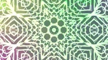 Soyut Twirls Kaleydoskop A, Soyut renkli neon parlayan kaleydoskop arka plan animasyonu, kusursuz döngü, dekoratif sanat, borsa telif hakkı olmayan video.