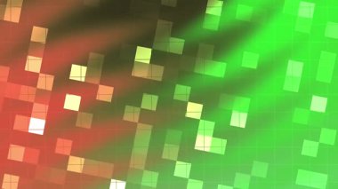 Twirls Blink Square, geometrik şekilli soyut renkli arkaplan ve hareketli canlandırılmış ışık efekti, Stock telif hakkı olmayan video.