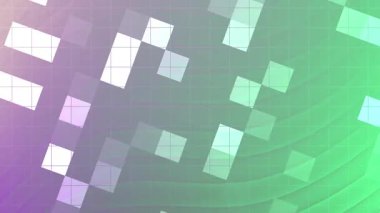 Twirls Blink Square, elmas ve çizgilerin soyut geometrik animasyonu rengarenk bir arka plan, Stock telif hakkı olmayan video.