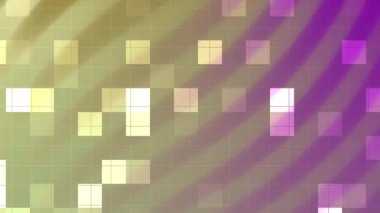 Blink Square soyutlamaları, renkli mozaik karelerin soyut geometrik animasyonu ve hareketli köşegen çizgileri, Stock telif hakkı olmayan videolar.