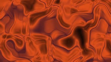 Plastik, Soyut Akışkan Hareket Animasyonu Orange Tones 'da Özgeçmiş İçin Kusursuz Döngü, Telif Belgesi Klibi.