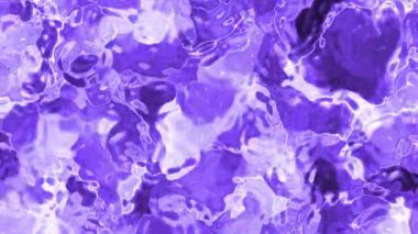 Soyut Plastik Su B, soyut mor sıvı yüzey ışık yansımaları ile güzel bir arkaplan dokusu yaratıyor, Video Stoku kraliyet ailesi..