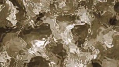 Soyut Plastik Su B, soyut sepya tonlu sıvı yüzey dalgalanan yansımalar ve ışık efektleri, telif hakkı olmayan hisse senedi.
