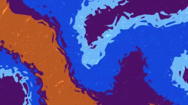 Arkaplan soyut, soyut sıvı boya animasyonu canlı renklerle ve yaratıcı altyapılar için dinamik hareketle, Video Stok kraliyet ailesi.