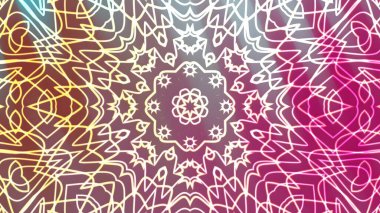 Soyut girdaplar Kaleydoskop A, büyüleyici kaleydoskop animasyonu canlı renkler ve karmaşık geometrik desenler tasarımı, kraliyet stoku.