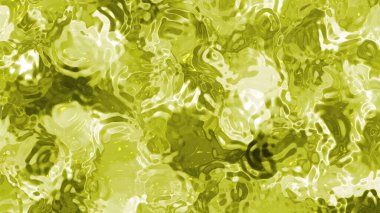 Soyut Plastik Su B, soyut yeşil sıvı madde, kıvrımlı desenler ve parlak gölgeler pürüzsüz hareket ediyor..