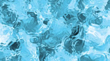 Soyut Plastik Su A, soyut mavi dalgalanan su yüzeyi animasyonu arka plan ve görsel efektler dikişsiz döngü, kraliyet stoku.