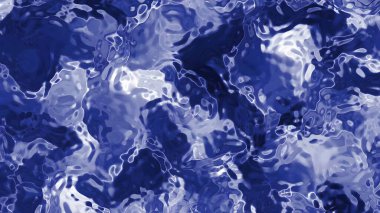 Soyut Plastik Su A, Dalgalanmalar ve ışık yansımaları olan soyut mavi su yüzeyi, kusursuz döngü animasyonu, Şeffaf PNG