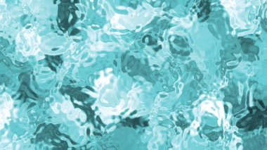 Soyut Plastik Su A, Soyut Turkuaz Su Yüzeyi Dalgalanmalar ve Yansımalarla Kusursuz Döngü Animasyonu, Kraliyet Hisseleri.
