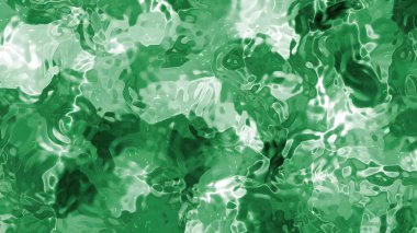Soyut Plastik Su A, Soyut Yeşil Sıvı Yüzey Animasyonu Akışkan Hareket ve Arkaplan Yansımaları, Şeffaf PNG
