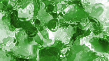 Abstracts Plastic Water A, Abstract green fluid motion background with glossy, reflective, and sparkling surface texture,  Stock royalty free PNG image.
