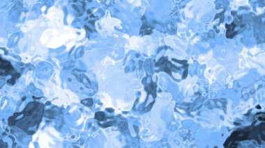 Soyut Plastik Su A, soyut mavi su yüzeyi ışık yansımaları ile güzel bir sıvı zemin oluşturur..