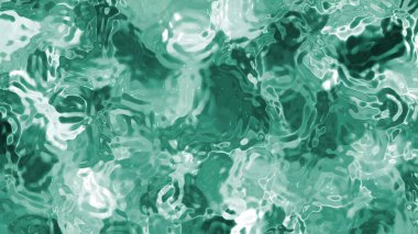 Soyut Plastik Su A, Soyut Zümrüt Yeşil Sıvı Yüzey Yansımalar ve Dalgalanmalar Noktasız Döngü, izole edilmiş PNG