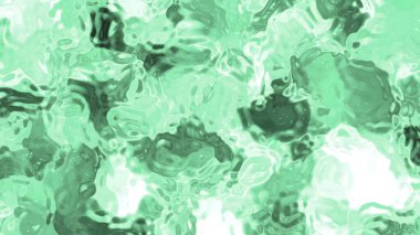 Soyut Plastik Su A, soyut akışkan yeşil sıvı doku arka plan animasyonu yaratıcı projeler için kusursuz döngü, izole edilmiş PNG