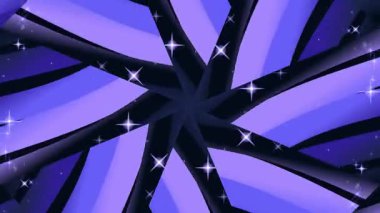 Sihirli Mor Yıldızlı Girdap Fantezi Evren ve Kozmik Galaksi Arkaplanı Döngüsü