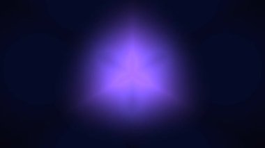 Ruhsal Meditasyon İçin Bulanık Işık Işınları ve Bilimkurgu Uzay Keşfi Videosuyla Göksel Mor Bulutsu Yıldız Arkaplanı