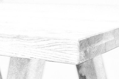 Ahşap yemek masası yüzeyi. Doğal ahşap mobilyalar yakın plan. Katı ahşap masa üstü