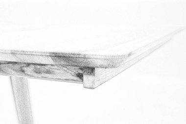 Ahşap yemek masası yüzeyi. Doğal ahşap mobilyalar. Video veya fotoğraf çekimi için sağlam ahşap masa arkaplanı