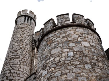 Eski Kelt kale kulesi, İrlanda 'daki Blackrock kalesi. Blackrock Gözlemevi Kalesi şeffaf arka plan png illüstrasyonu üzerine