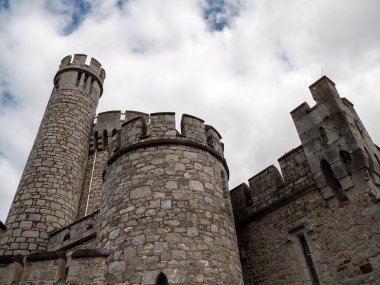 Eski Kelt kale kulesi, İrlanda 'daki Blackrock kalesi. Blackrock Gözlemevi Kalesi