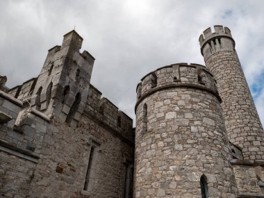 Eski Kelt kale kulesi, İrlanda 'daki Blackrock kalesi. Blackrock Gözlemevi Kalesi