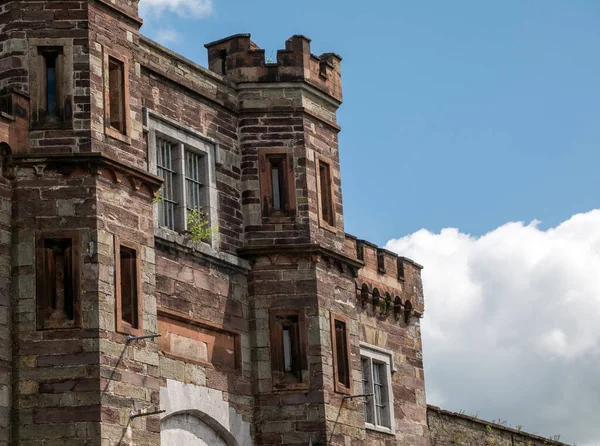 Eski Kelt kale duvarları, İrlanda 'daki Cork City hapishanesi. Kale, kale arkaplanı